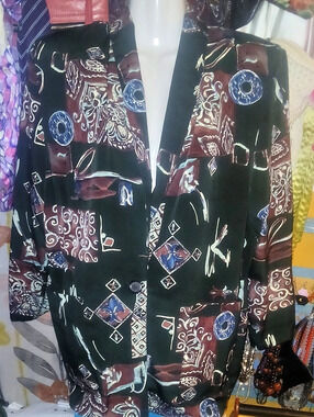 90s Vintage Kensington Square Archetectural Blazer Size Medium